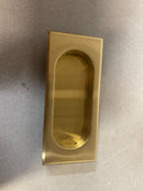 Emtek 2201TWB 4 Inch High Solid Brass Rectangular Flush Pull for Sliding Doors - Tumbled White Bronze