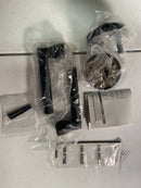 Baldwin FDTUBCRR190 Tube Non-Turning Two-Sided Through-Door Dummy Door Lever Set from the Reserve Collection - Satin Black