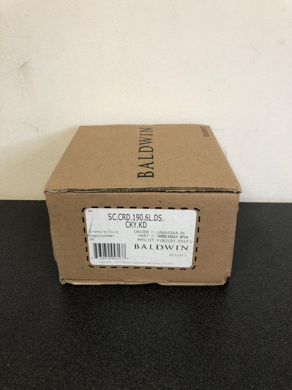 Baldwin Contemporary Round Single Cylinder Keyed Entry Deadbolt
