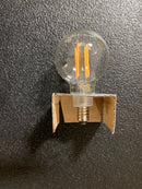Bulbrite 776873 4 Watt LED G16 Clear Decorative Globe Candelabra (E12) Base, 2700K Light Bulb