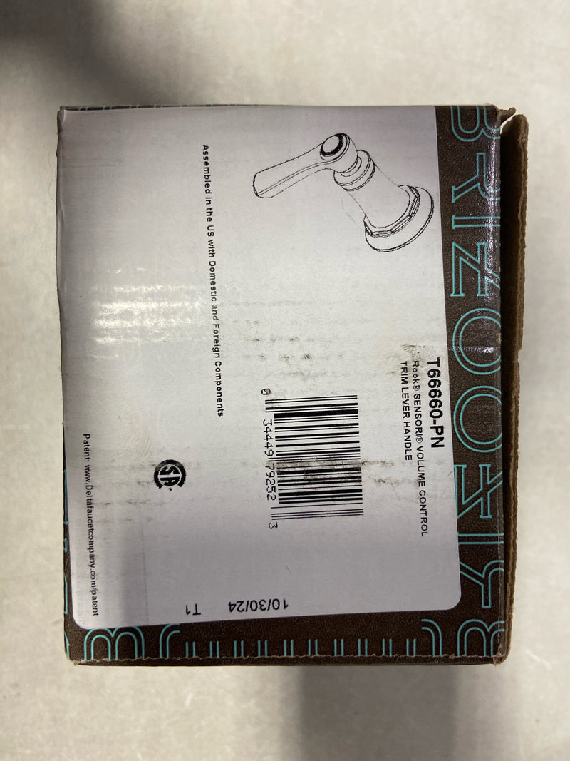 Brizo T66660-PN Rook Single Handle Volume Control Valve Trim Only - Less Rough-In - Brilliance Polished Nickel