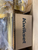 Kwikset 818PVHLIP-S.STRKP Prava Sectional Single Cylinder Keyed Entry Exterior Pack Handleset with SmartKey - Satin Brass