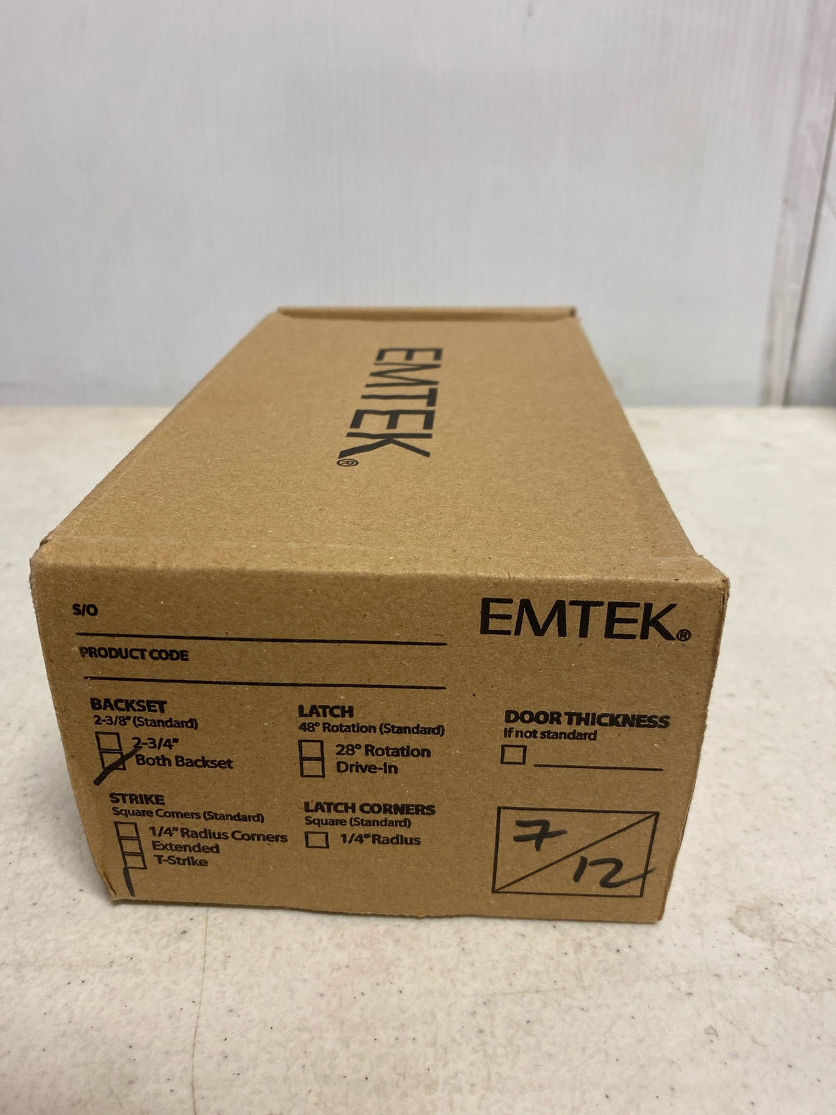 Emtek 8455US10B Low Profile Style Brass Modern Single Cylinder Deadbolt - Oil Rubbed Bronze
