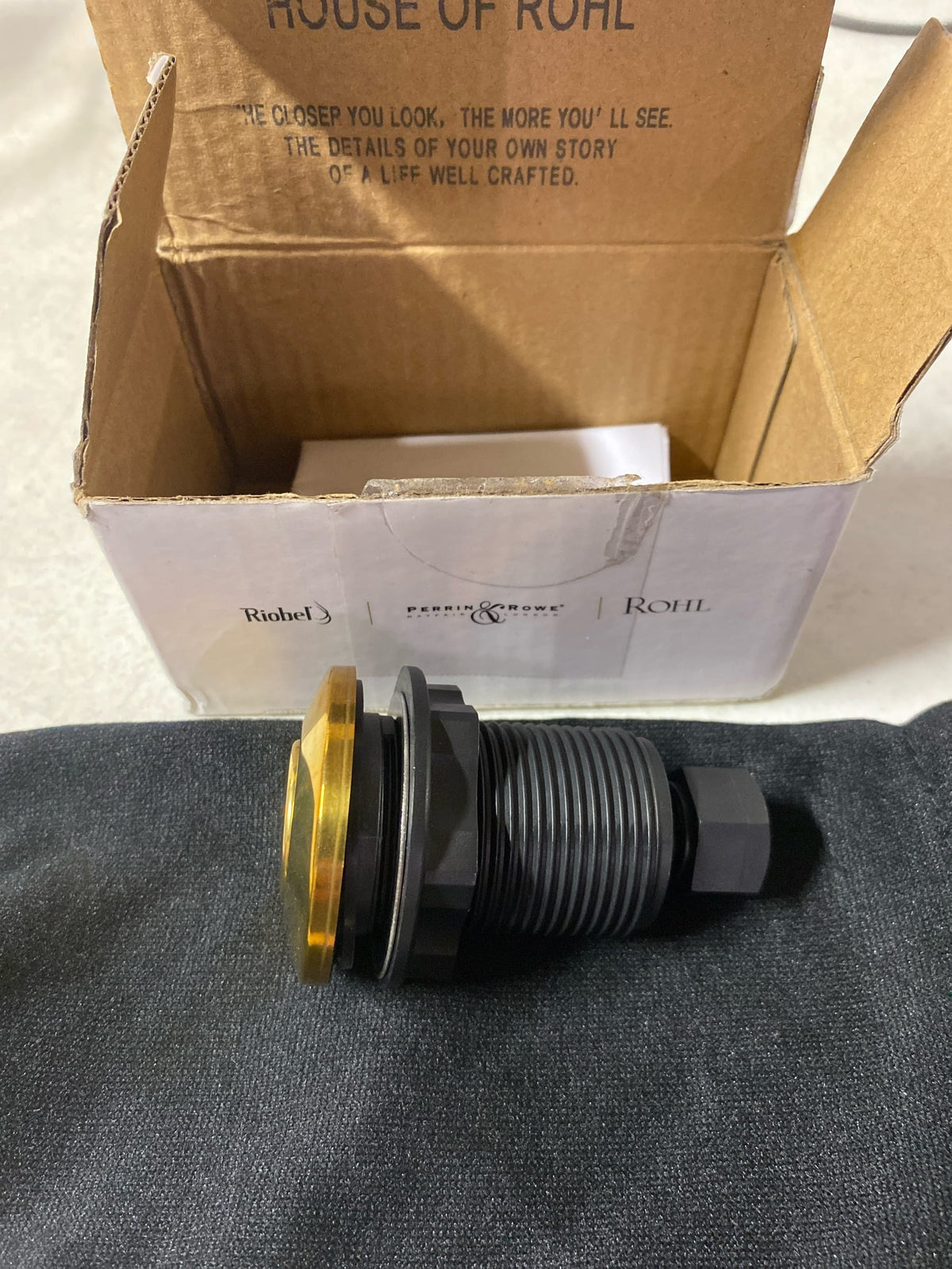 Rohl AS425EG Waste Disposal Air Switch Button - English Gold