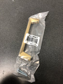 Berenson 2364-1MDB-P Swagger 5-1/16" (128 mm) - Center to Center Angled Urban Modern Cabinet Handle / Drawer Pull - Modern Brushed Gold