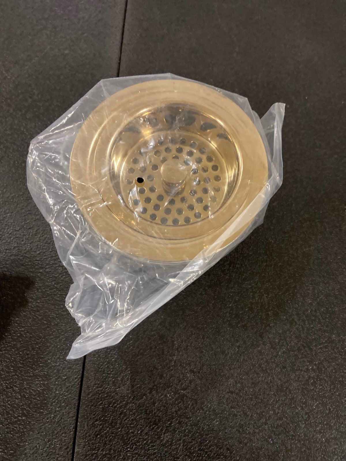 Brizo 69052-PG Brass Basket Strainer for Standard Kitchen Sinks - Polished Gold
