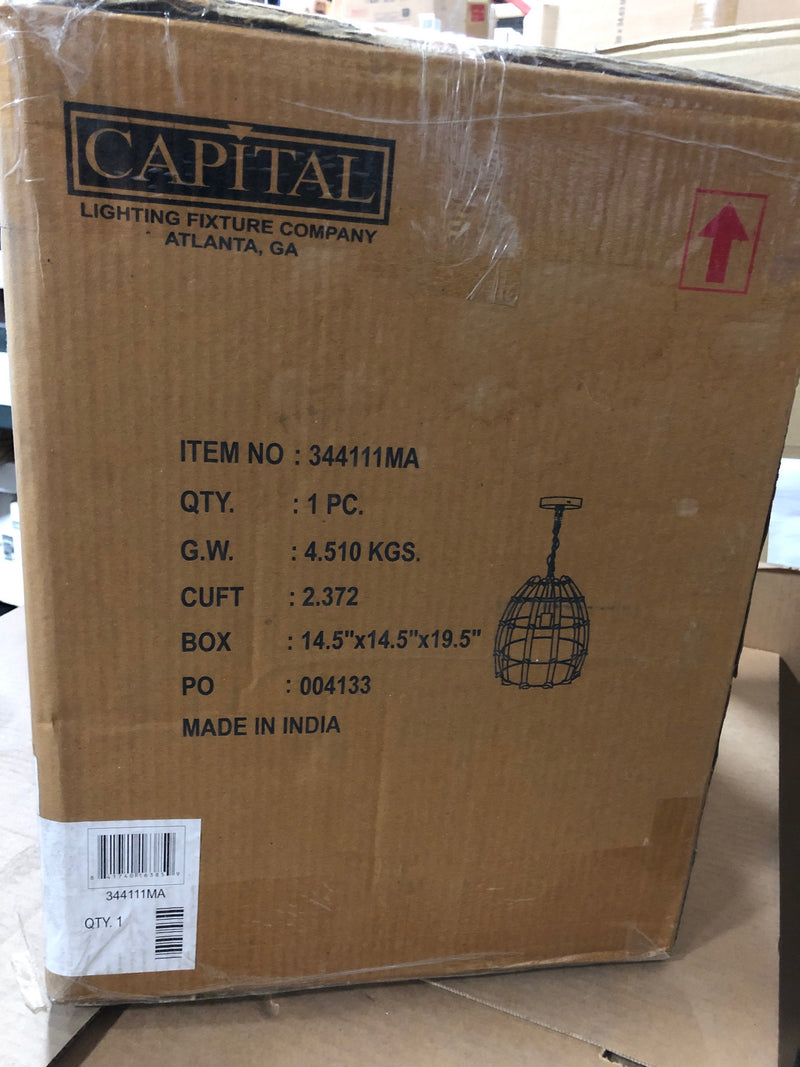 Capital Lighting 344111MA Wren 12" Wide Pendant - Matte Brass