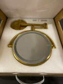 Signature Hardware SH662008BG Harbin Magnifying Double-Sided Wall-Mount Lighted