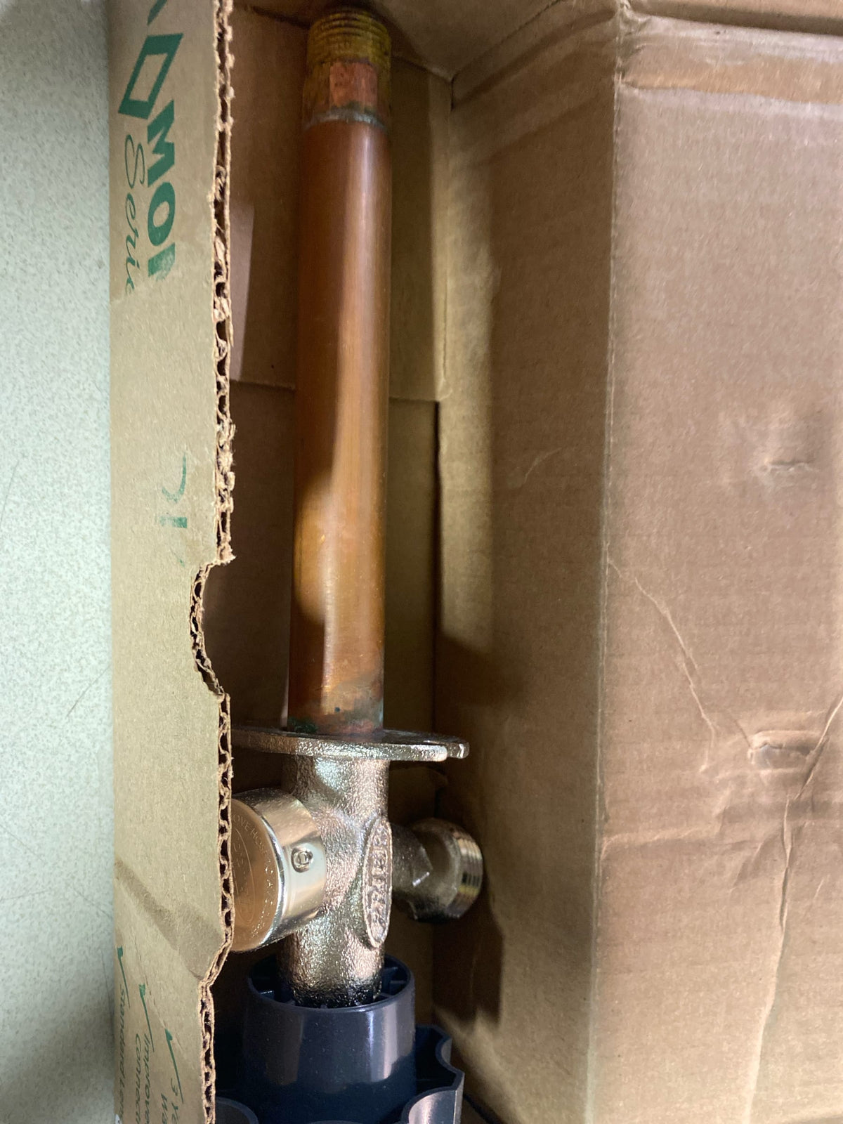 Prier Products 478-06 1/2" MPT x 1/2" Sweat Freezeless Handle-Operated Residential Wall Hydrant with 6" Insertion - Satin Nickel