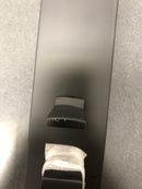 Baldwin FDSANxCONCQE190 Santa Cruz Full Dummy Full Plate Handleset with Non-Turning Dummy Interior Contemporary Knob - Satin Black