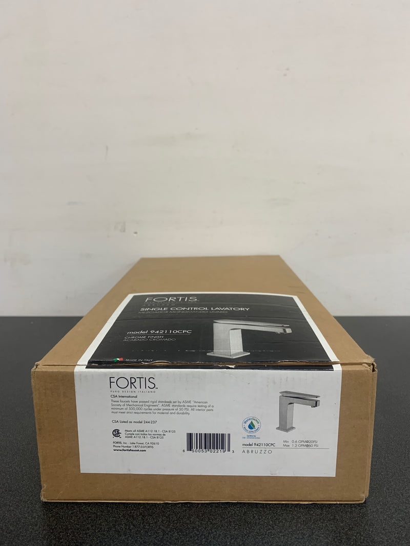 Fortis 942110CPC Abruzzo 1.2 GPM Single Hole Bathroom Faucet with Pop-Up Drain Assembly - Polished Chrome