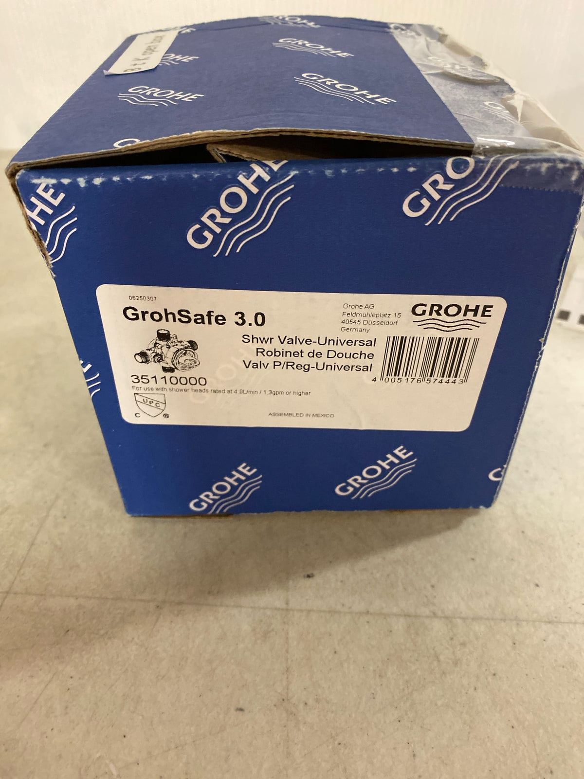 GROHE GrohSafe 3.0 1/2 in. Universal Inlets/Outlets Pressure Balance Rough-In Valve with Service Stops-35110000