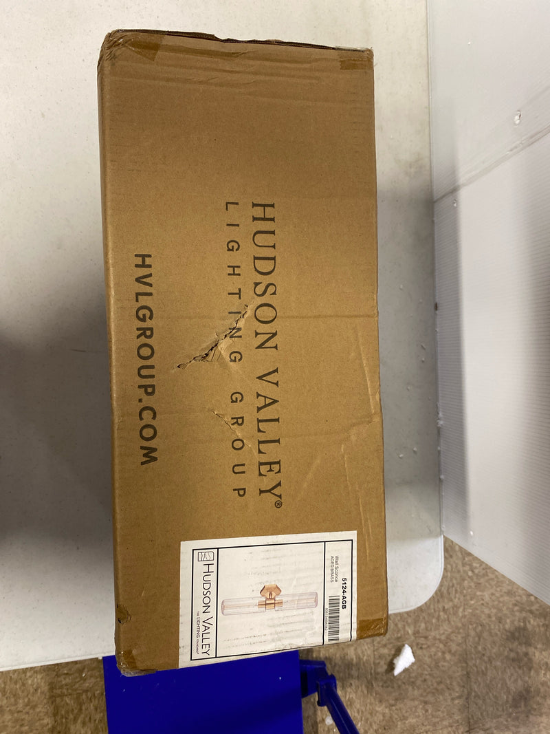 Hudson Valley Lighting 5124-AGB Roebling 2 Light 24" Tall Wall Sconce - Aged Brass