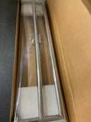 Ginger 4622-24/PC Kubic 24" Double Towel Bar with Plain Rosette, Polished Chrome