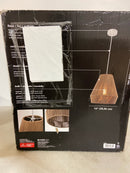 GLOBE Electric 60332 Grant 1-Light Pendant Lighting, Twine, Matte White, White Fabric Cord
