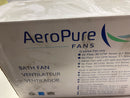 Aero Pure ABF80 G15 FHB Designer Series 80 CFM 0.4 Sone Ceiling Mounted Energy Star Certified Bath Fan with Square on Square Design - Farmhouse Black