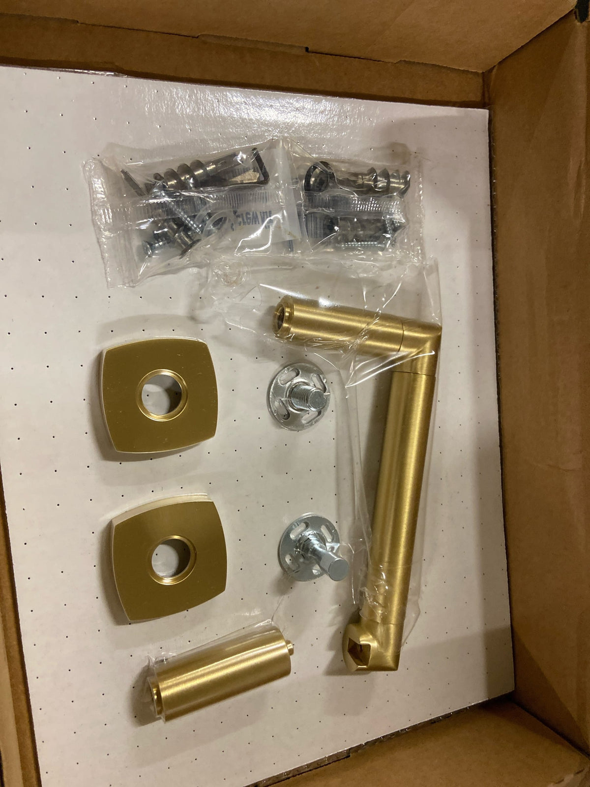 Emtek 2284FQUS4 Modern Tubular Wall Mounted Pivoting Toilet Paper Holder with Soft Square Rosette - Satin Brass