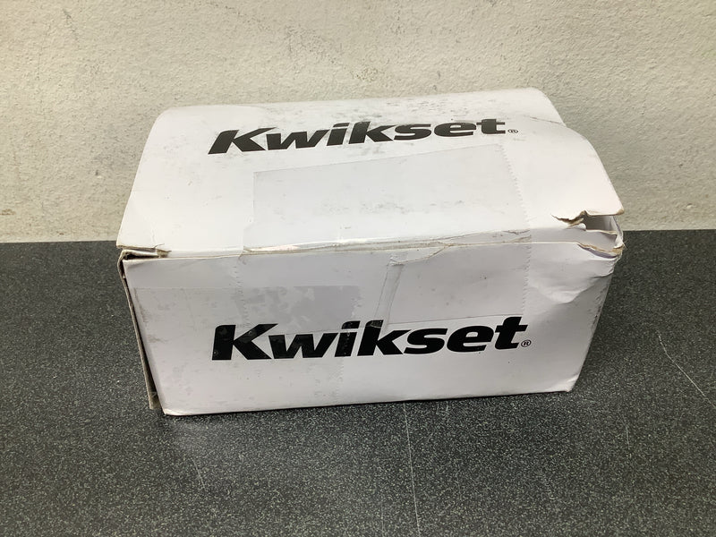 Kwikset Matte Black Square Bed/Bath Pocket Door Lock-335514SQTPCKTDR
