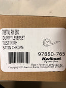 Kwikset 788TNLRH-26D Tustin Right Handed Non-Turning One-Sided Dummy Door Lever - Satin Chrome
