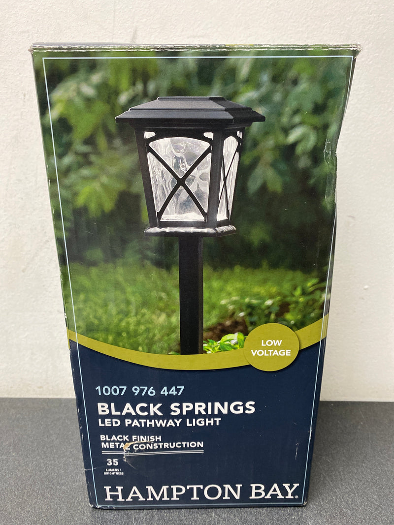 Hampton bay 99160 Black Springs Low Voltage Black LED Path Light