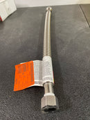 Everbilt EBCSST34PF18 3/4 in. PTC x 3/4 in. FIP x 18 in. Corrugated Stainless Steel Water Heater Connector