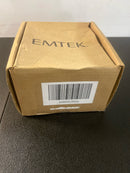 Emtek 5115HECUS19(Right Hand) Hercules Single Cylinder Keyed Entry Door Lever Set with Disk Rose - Flat Black