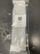 Belwith Keeler B077053-MBBGB Sinclaire 8-13/16" Center to Center Modern Industrial Ridged Cabinet Bar Handle / Drawer Bar Pull - Matte Black / Brushed Golden Brass