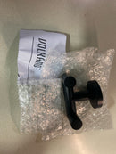ICO Bath V63225 Volkano Summit Double Robe Hook - Matte Black