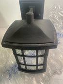 Bellevue MVWS9166MYB Cambria Single Light 13" Tall Outdoor Wall Sconce with Clear Water Glass - Mystic Black