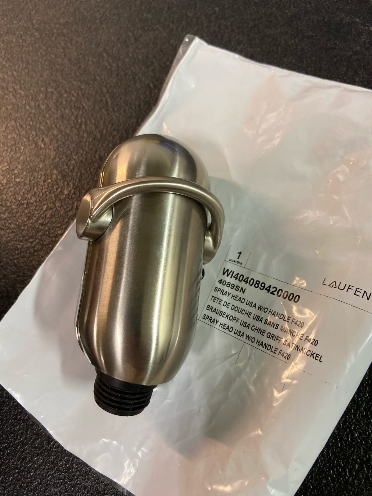 Franke 4089SN Replacement Dual Aerator Spray Head for Pull-Out Kitchen Faucet - Satin Nickel