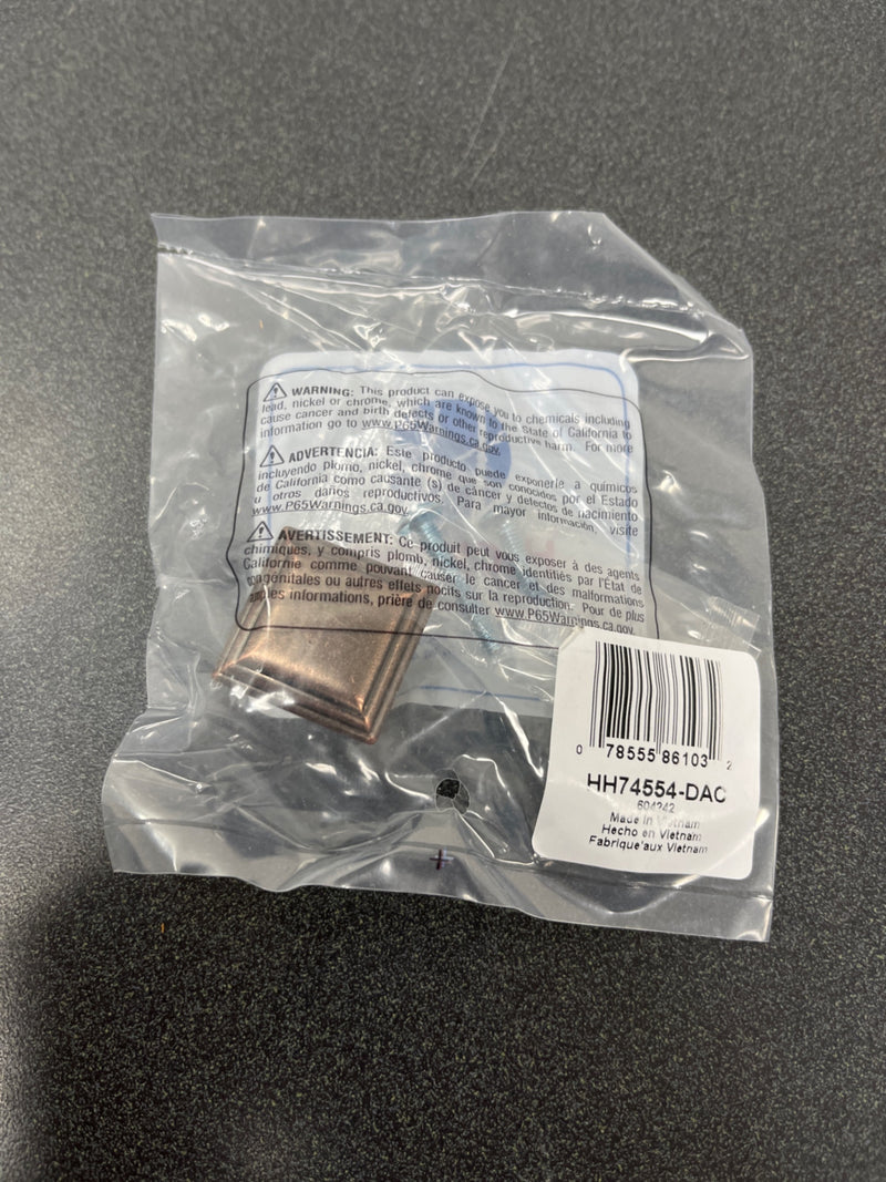 Hickory Hardware HH74554-DAC Sommerset 1-1/8 Inch Square Cabinet Knob - Dark Antique Copper