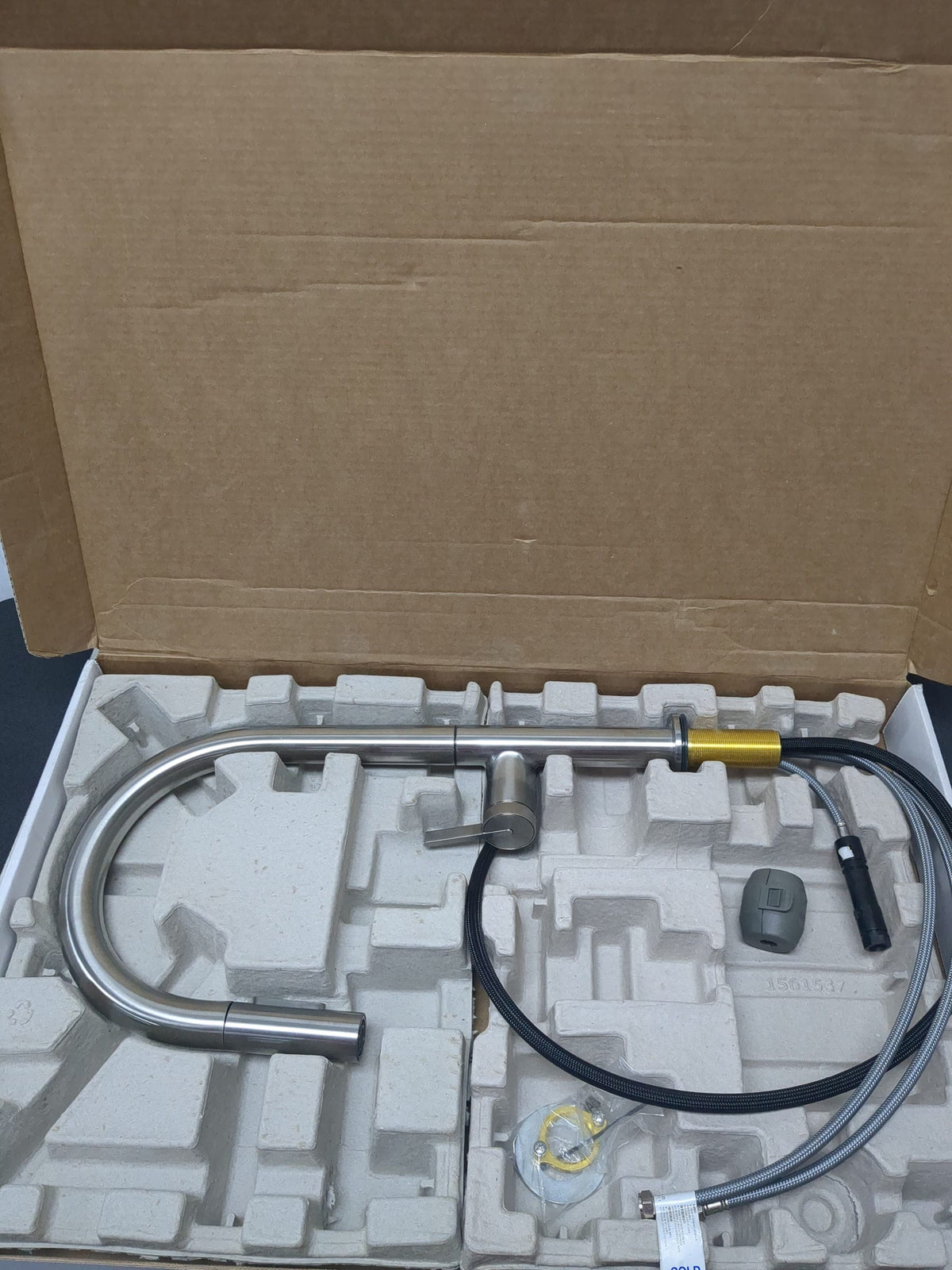 Kohler K-28268-VS Components 1.5 GPM Single Hole Pull Down Kitchen Faucet with Two Function Sprayhead Featuring DockNetik, ProMotion, and MasterClean Technologies - Vibrant Stainless
