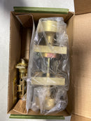 Sure-Loc ZH102-SQ SB Zurich Privacy Door Knob Set with Square Rose - Satin Brass