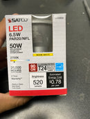 Satco Lighting S29400 Single 6.5 Watt Dimmable PAR20 Medium (E26) LED Bulb - 520 Lumens, 2700K - Silver