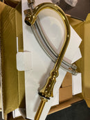 Kingston Brass KS2982TAL Tudor Two-Handle 3-Hole Deck Mount Widespread Bathroom Faucet with Brass Pop-Up in Polished Brass
