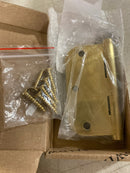 Baldwin 1135044I 3-1/2" Wide Plain Bearing 5/8" Radius Corner Mortise Door Hinge from the Estate Collection - Single Hinge - Satin Brass