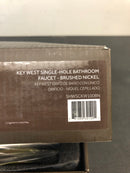 Signature Hardware 447848 Key West 1.2 GPM Single Hole Bathroom Faucet with Pop-Up Drain Assembly - Brushed Nickel