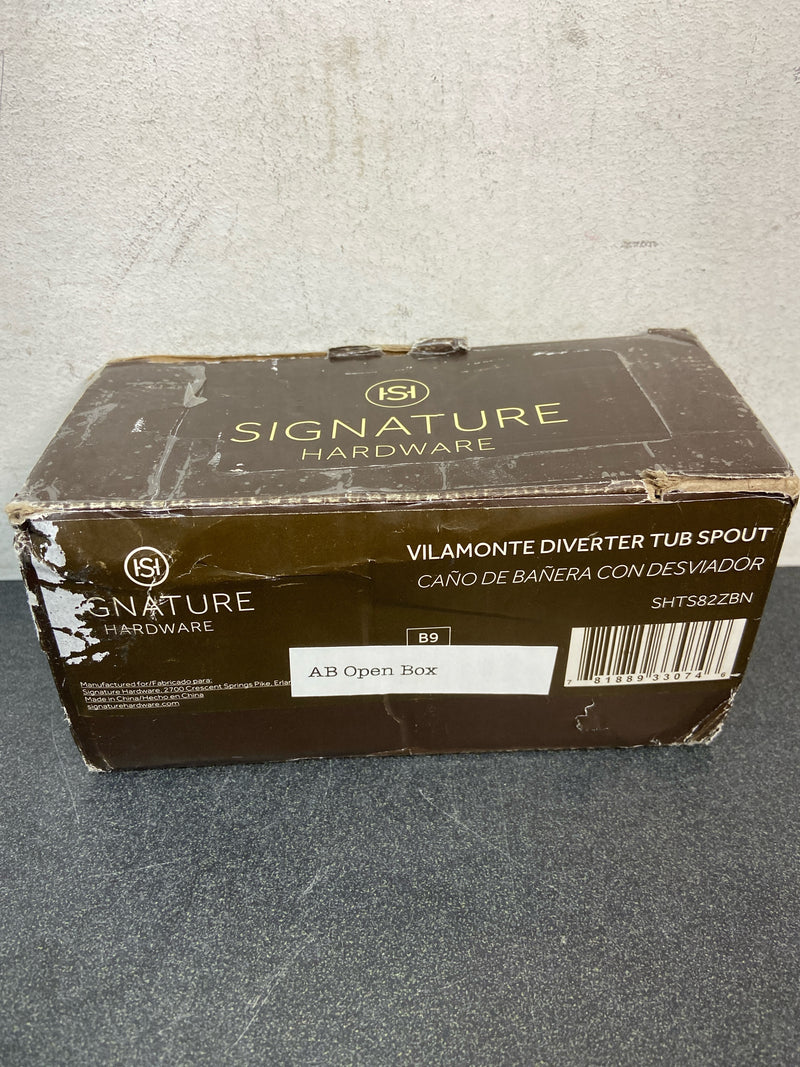 Signature Hardware SHTS82ZBN Vilamonte 5-3/16" Integrated Diverter Tub Spout - Brushed Nickel