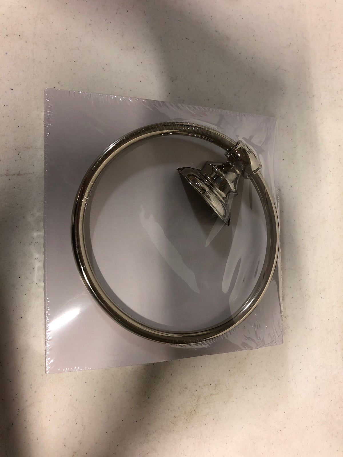 Signature Hardware SHBETR2PN Beasley 6-1/2" Wall-Mounted Towel Ring - Polished Nickel