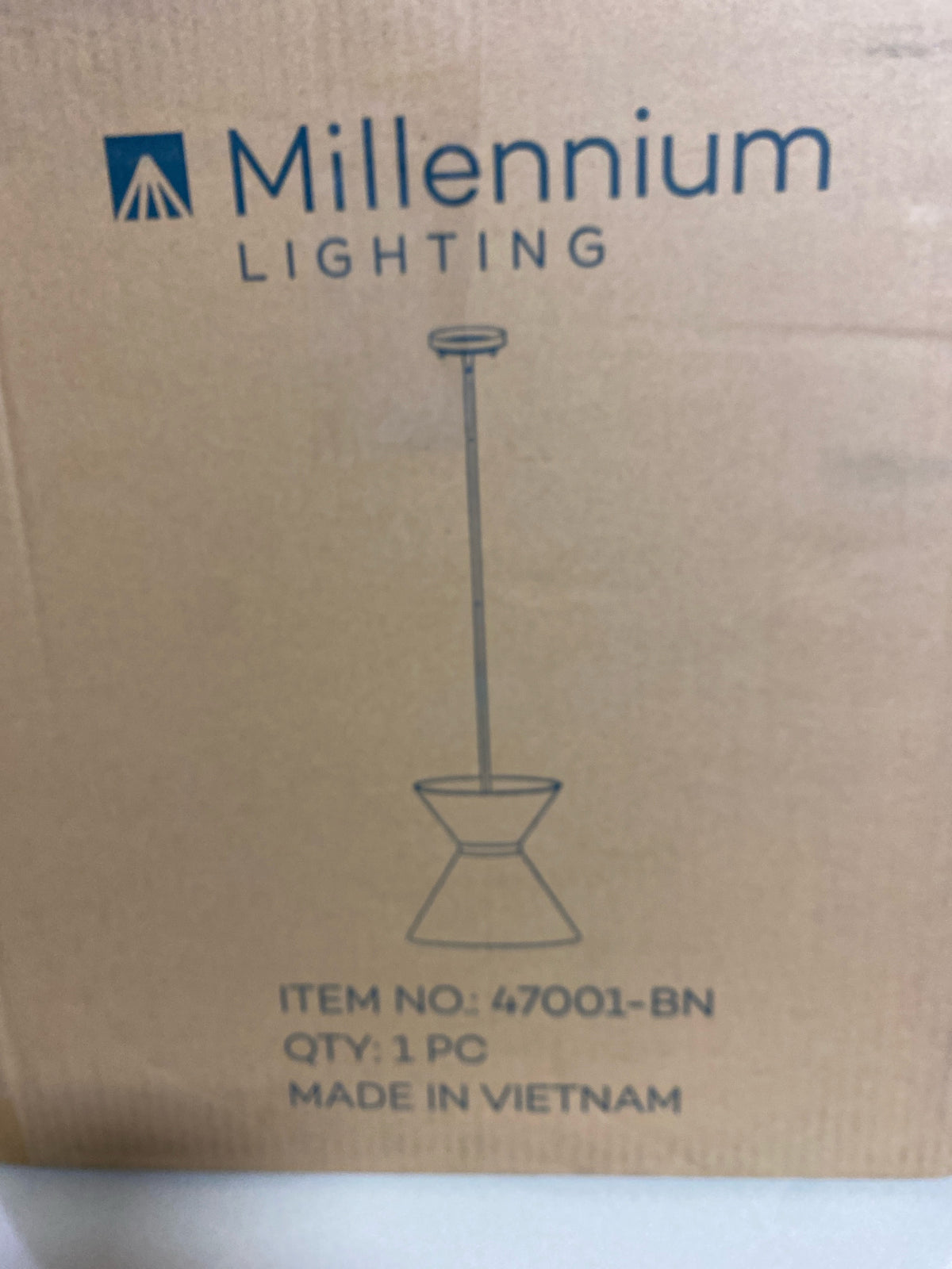 Millennium Lighting 47001-BN Jaycen 14" Wide Pendant - Brushed Nickel