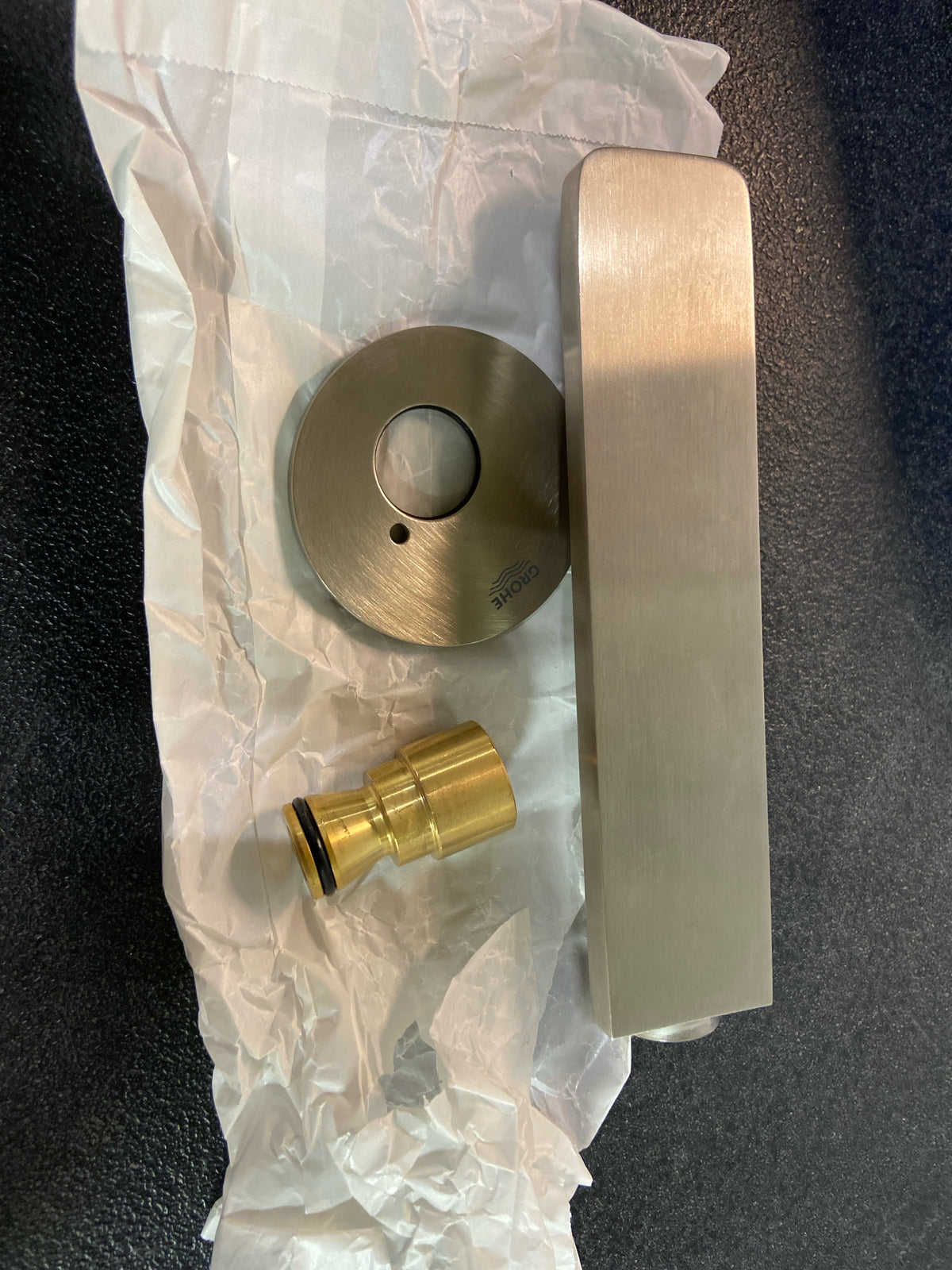 Grohe 13381EN1 Lineare 6-11/16" Tub Spout with StarLight Technology - Brushed Nickel
