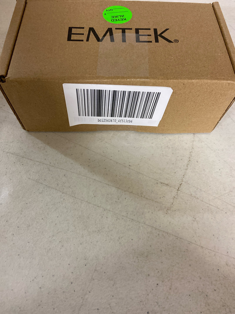 Emtek 8469US14 Square Brass Modern Single Cylinder Keyed Entry Deadbolt - Polished Nickel