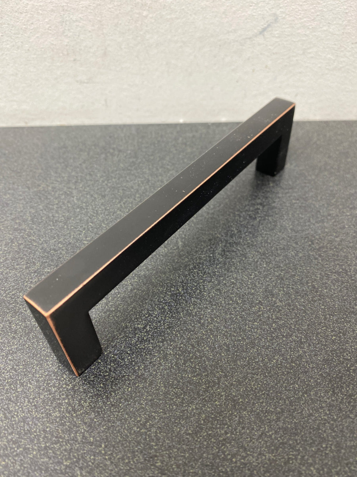 Emtek 86706US19 Warwick 5 Inch Center to Center Handle Cabinet Pull from the Modern Rectangular Collection - Flat Black
