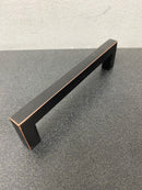 Emtek 86706US19 Warwick 5 Inch Center to Center Handle Cabinet Pull from the Modern Rectangular Collection - Flat Black