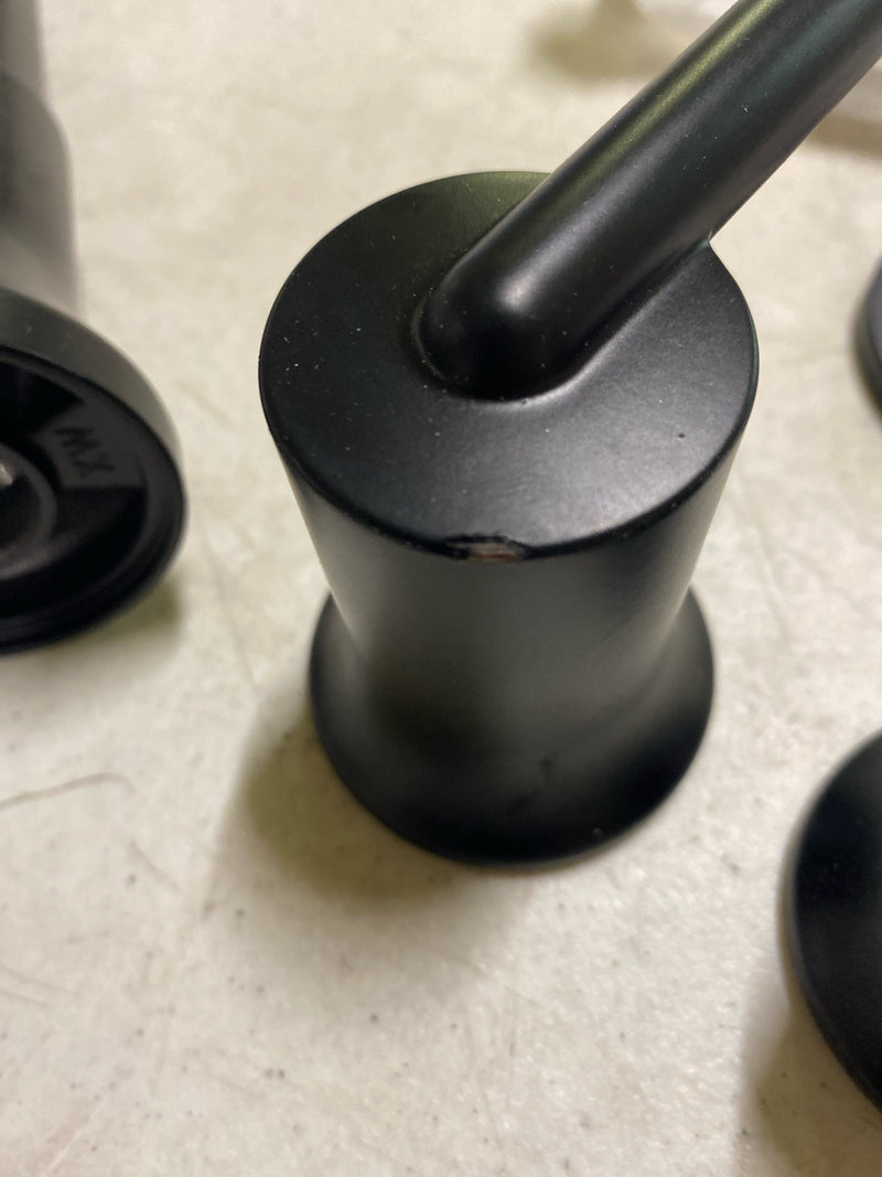 Delta Faucet Trinsic Roman Tub Trim - Roman Tub Faucet for Relaxing Baths - 3-Hole Installation - 2-Handle Design - Contemporary Bathroom Faucet - Matte Black, T2754-BL (Rough Sold Separately)