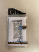 TayMac A1000W Allure Nonmetallic Wallplate Frame with 1-Gang, White