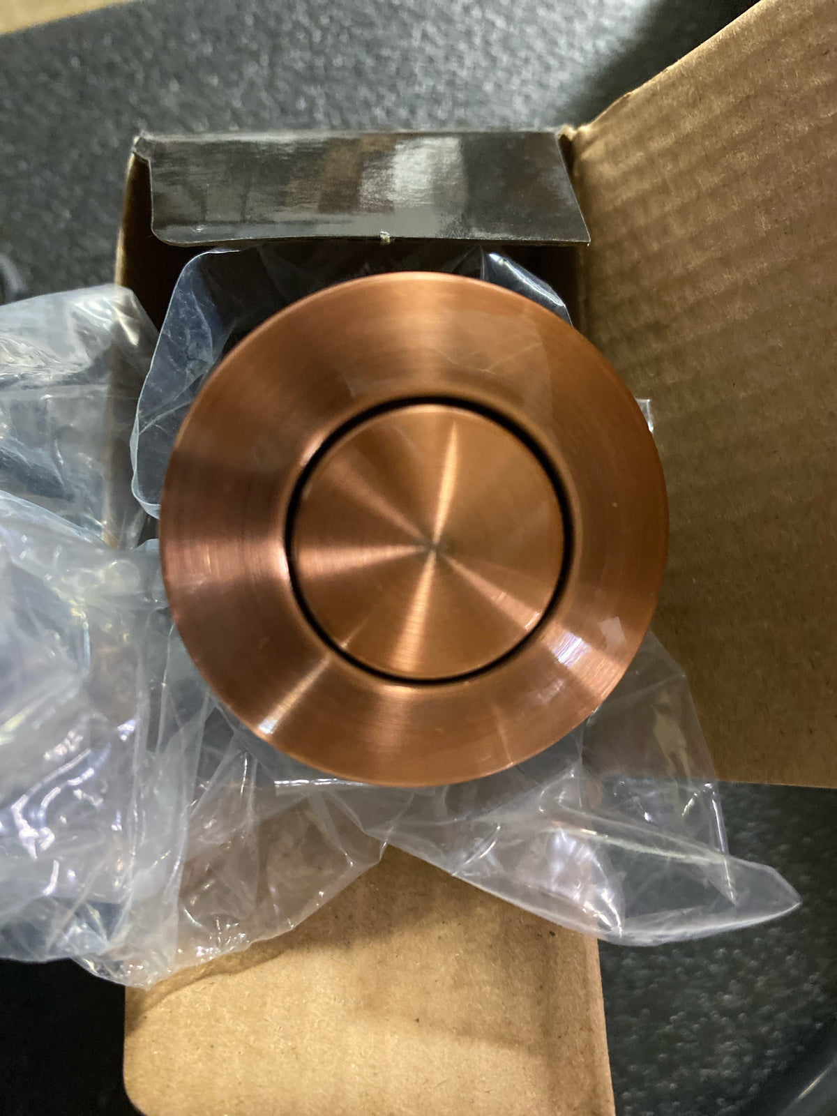 Signature Hardware SHASB2AC Air Switch Button - Satin Copper