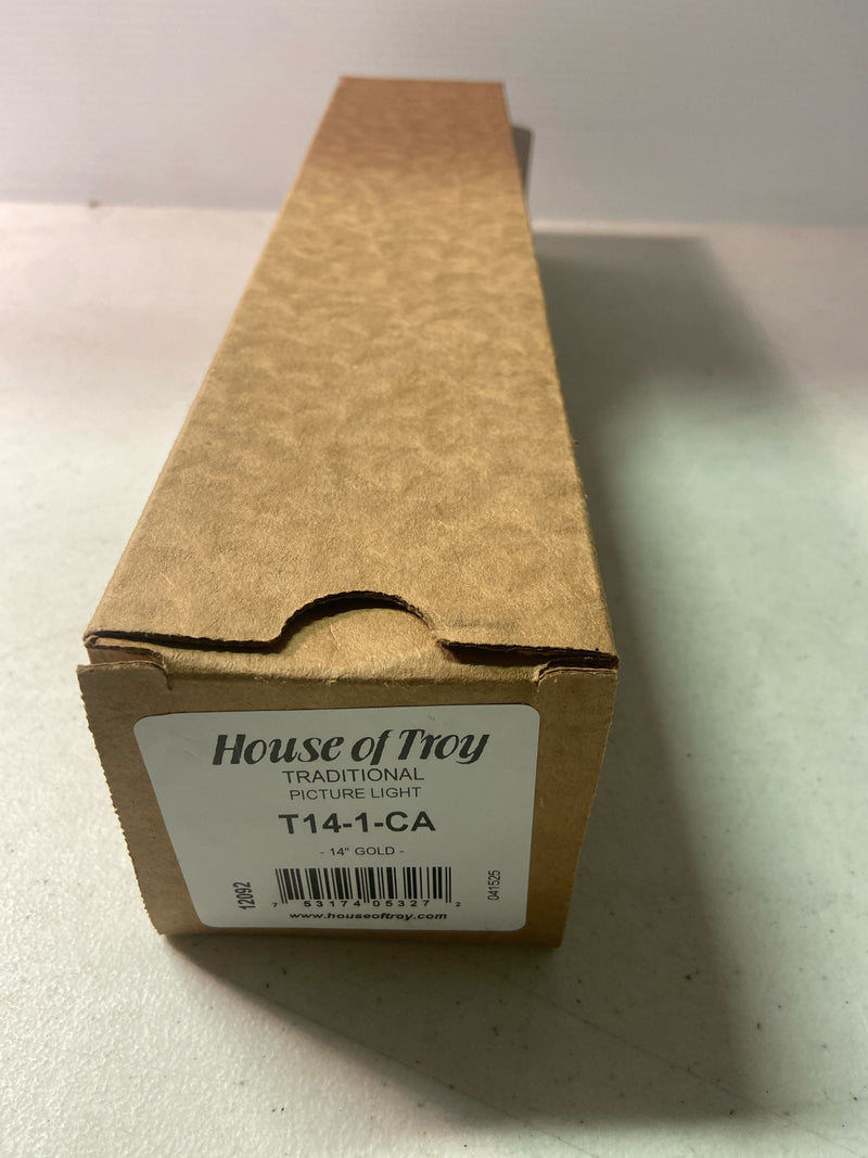 House of Troy T14-1-CA Classic Traditional 2 Light Title 20 Compliant Picture Light - Gold