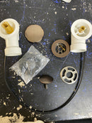 Signature Hardware SH644ORB PVC Cable Drain and Overflow for 17" - 22" Deep Alcove Tubs - Oil Rubbed Bronze