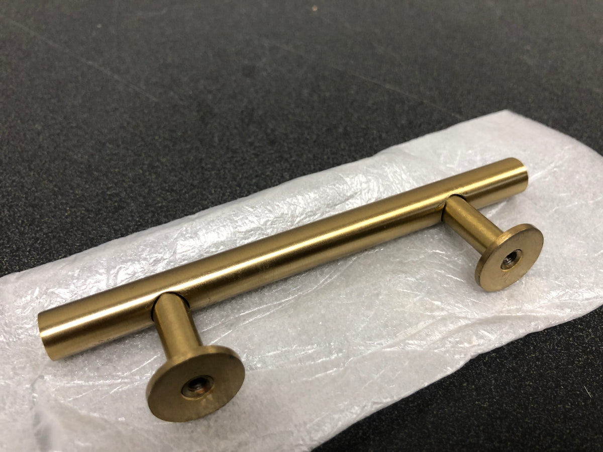 Amerock BP37390BBZ Radius 3 Inch Center to Center Bar Cabinet Pull - Golden Champagne